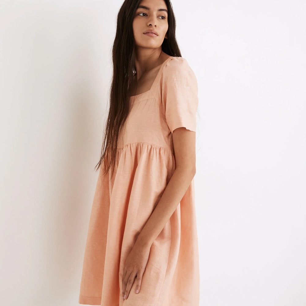 Madewell Peach Mini Dress